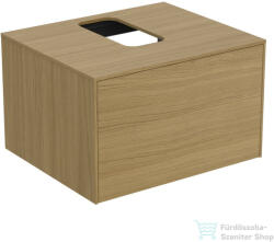 Ideal Standard CONCA 60, 2x50, 5 cm-es 1 fiókos szekrény kivágott lappal, mosdó nélkül, light oak T3928Y6 (T3928Y6)