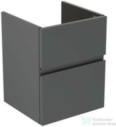 Ideal Standard FINESSE 43x40, 2 cm-es 2 fiókos szekrény mosdó nélkül, matt antracit E3405Y2 (E3405Y2)