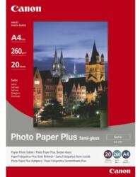 Canon Photo Paper Plus Semi-Glossy, SG-201, hârtie foto, semi-lucioasă, tip satinat 1686B018, alb, 20x25cm, 8x10", 260 g/m2, 20