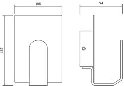 UltraLux Corp de iluminat LED, DE PERETE, cu lumina indirecta, 3, 5W, corp alb, lumina calda (OTS3527)