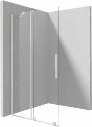 Deante Prizma Walk-in zuhanyajtó 120x195 átlátszó üveggel, fehér profilszín KTJ_A32R (KTJ_A32R)