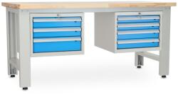 Rauman Műhelyasztal Solid OAK-34, 180 cm, 2x függő doboz, tölgy