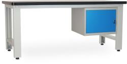 Rauman Műhelyasztal Solid MDF-01, 210 cm, függő doboz, fekete