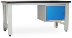 Rauman Műhelyasztal Solid MDF-01, 180 cm, függő doboz, fekete
