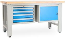 Rauman Műhelyasztal Solid OAK-41, 150 cm, 2x függő doboz, tölgy