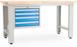 Rauman Műhelyasztal Solid OAK-40, 150 cm, függő doboz, tölgy