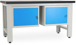 Rauman Műhelyasztal Solid MDF-11, 150 cm, 2x függő doboz, fekete