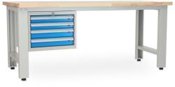 Rauman Műhelyasztal Solid OAK-40, 210 cm, függő doboz, tölgy