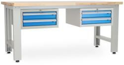 Rauman Műhelyasztal Solid OAK-22, 180 cm, 2x függő doboz, tölgy