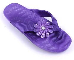 Zibra Papuci de dama, flip -flop , cu decor floare LB-A46-PURPLE (LB-A46-PURPLE)