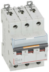 Legrand409877 DX3 kismegszakító 25kA 3P 400V~ MA2, 5 ( Legrand409877 ) (409877)