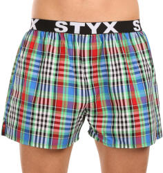 Styx Férfi bő szárú boxeralsók Styx sportos gumipánt többszínben (B1036) L