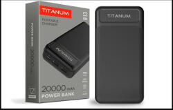 Videx TITANUM power bank fekete színű 20000mAh TPB-913 (TPB-913-B)