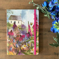 ALEX CLARK ART Füzet Alex Clark, vonalas, 21x15cm, 160 oldal, gumis, Méhlegelő (LCN20) - papir-bolt