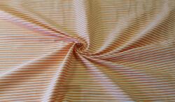 Narancssárga csíkos elasztikus textil - 160 cm