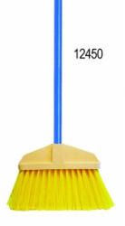 Sigron műanyag szálas seprű, fém nyéllel
