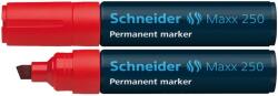 Schneider Permanent marker SCHNEIDER Maxx 250, varf tesit 2+7mm - rosu (S-125002) - officeclass