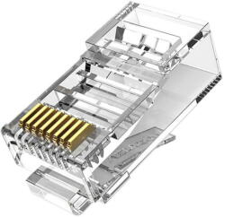 Vention Fișă modulară RJ45 CAT6 UTP Vention IDDR0-50, transparentă, pachet de 50 (35217) - pcone