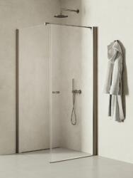 NEW TRENDY New Soleo Gunmetal Brushed cabină de duș 100x80 cm dreptunghiular grafit periat/sticlă transparentă K-2144-WP (K2144WP)