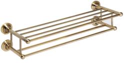 BISK Törölközőtartó, Sapho BEMETA RETRO dupla polc bronz 144102257 - zuhanykabin