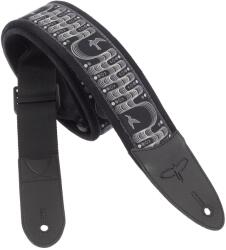 PRS 2.4" Padded Guitar Strap w/FLASH, Custom Jacquard Birds Wavelength, Charcoal