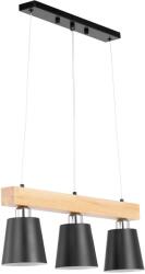 Uniprodo Lampă suspendată - 3 surse de lumină - grindă de lemn UNI_LD_14 (UNI_LD_14)