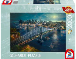 Schmidt Spiele 2000 db-os puzzle - Moonlight over Manhattan, Thomas Kinkade (58782) (58782)