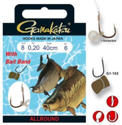 Gamakatsu Carlig Gamakatsu Bait Band Rig G1-103 nr. 8 0.20mm 40cm 6buc (GK.140327.8)