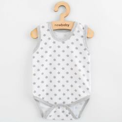 NEW BABY Baba body ujj nélküli New Baby Classic II szürke csillagokat fiú