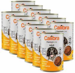 Calibra Calibra Dog Premium Adult with Chicken & Liver 12 x 1240 g