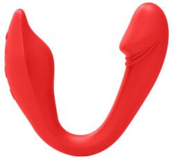 STD Stimulator Flexi, Bluetooth Control, Free App, Silicon, USB, Rosu, 20 cm Vibrator