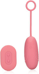 Loveline Ultra Soft Silicone Egg Vibrator with Remote Control Pink Arabesque