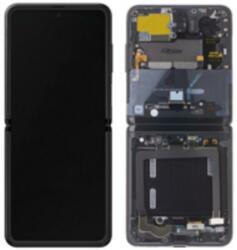 Samsung GH82-22215B Gyári Samsung Galaxy Z Flip OLED kijelző érintővel Fekete kerettel előlap (GH82-22215B)