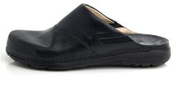 Batz Saboti barbati, Batz, Peter-Negru, casual, piele naturala, ortopedici, cu talpa groasa, negru (Marime: 46)