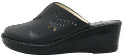 Nicolis Saboti dama, Nicolis, 173367-Negru, casual, piele naturala, cu platforma, negru (Marime: 35)