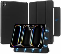  Tablettok iPad Pro 11 2024 (5. Gen, 11 coll) - TECH-PROTECT MAGNETIC fekete smart case ceruza tartóval, mágneses rögzítéssel