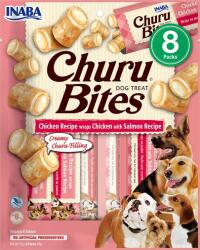 Inaba Foods Churu Bite Chicken 8x12g csirke és lazac wrap kutyáknak