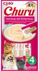 INABA Churu Tuna with shrimp 4x14g tonhal garnélarákkal a macskának