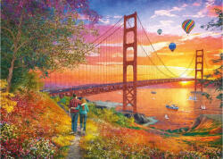 Schmidt Spiele 59773 - Walking to the Golden Gate Bridge, Thomas Kinkade - 2000 db-os puzzle