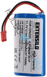 VHBW Csere akkumulátor Ecovacs ICR18650 3S1P - 3400mAh, 11.1V, Li-Ion (WB-888400903)