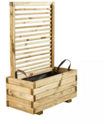 Jardinieră din lemn Cajou cu spalier modern 80x40x120 cm (501539)