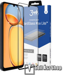 3mk Protection Xiaomi Redmi 13C, Poco C65, 3MK HARD GLASS MAX LITE üvegfólia, 9H, 0, 3mm, Teljes, Fekete