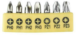 Strend Pro Bitkészlet Strend Pro YF40517 7 részes, S2, PH 0-1-2-3, PZ 1-2-3 (2250287)
