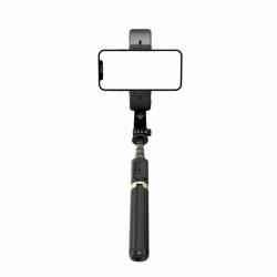 Gardenet All in One PRO, stabilizátoros szelfibot, tripod funkcióval, derítőfénnyel, fekete (GH-Q08d)