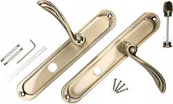KOTARBAU Mâner ușă cu blocare WC placă lungă patina 90 mm - Culoare patina (M425)