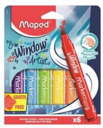 Maped ablakfilc készlet - Marker Peps - 6 darabos (CW-IMA844822)