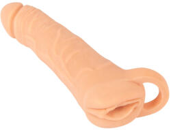 Nature Skin - 2in1 műpunci és péniszköpeny - 23cm (natúr) - shop