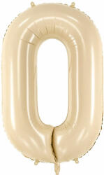 PartyDeco S. r. o 0. szám, bézs, fólia lufi, 72 cm