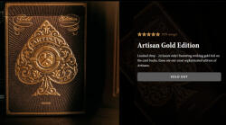 theory11 Artisan Gold kártya, 1 csomag