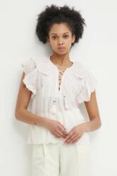 Pepe Jeans blúz pamutból DOROTEA rózsaszín, női, sima, PL304815 - rózsaszín S